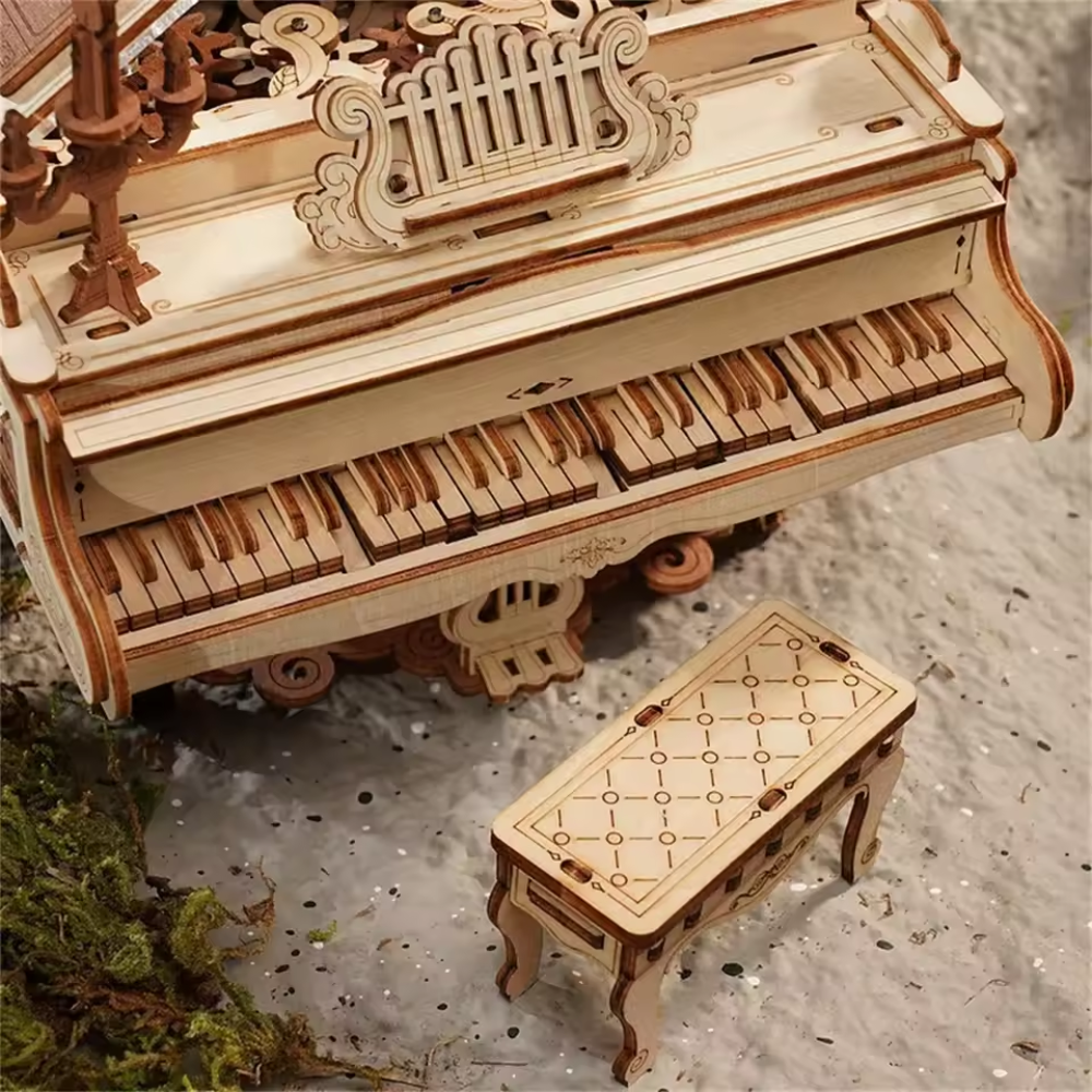 Puzzle 3D mécanique : piano