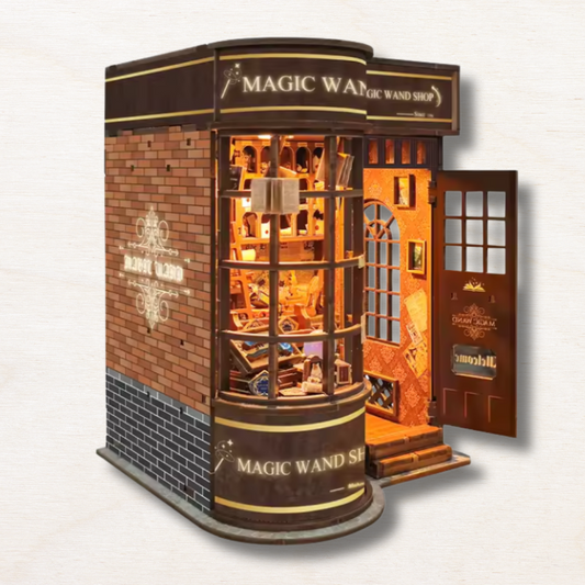 book nook en forme de magasin avec des produit magic.