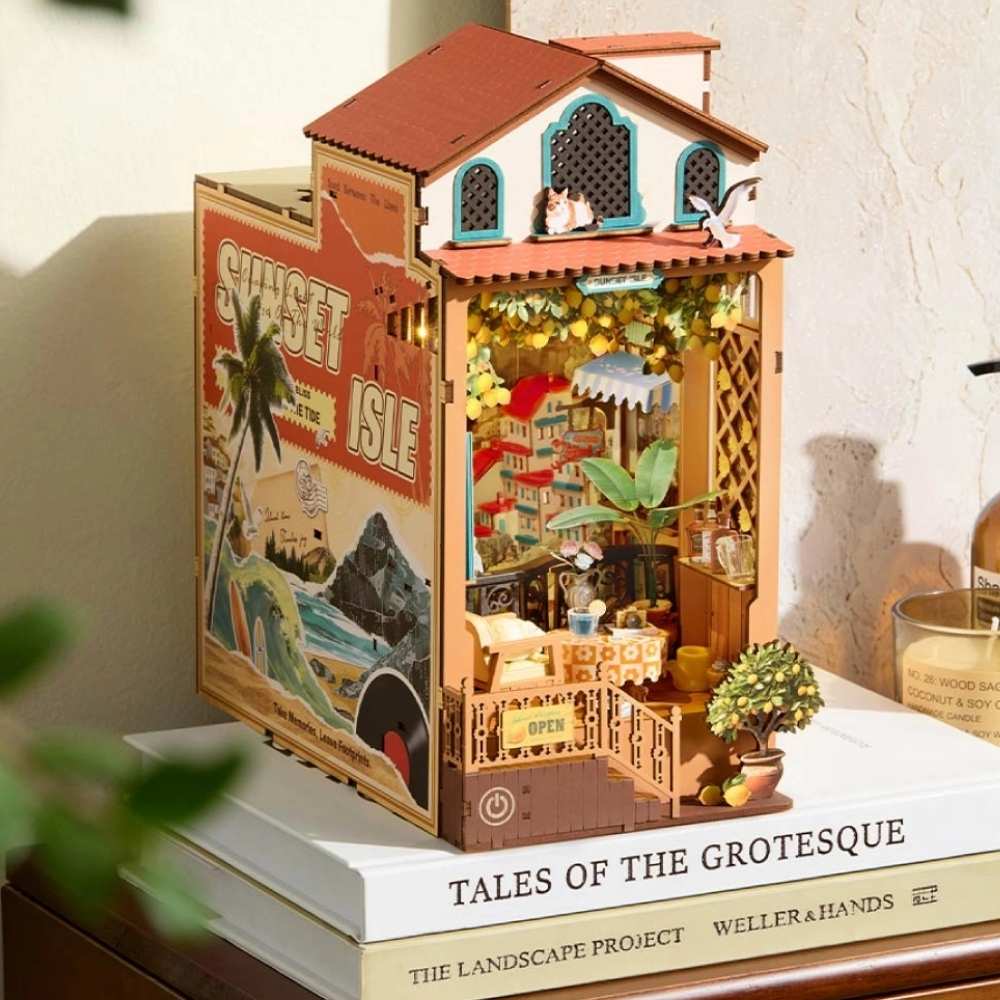 Maquette DIY Book Nook : Sunset Isle