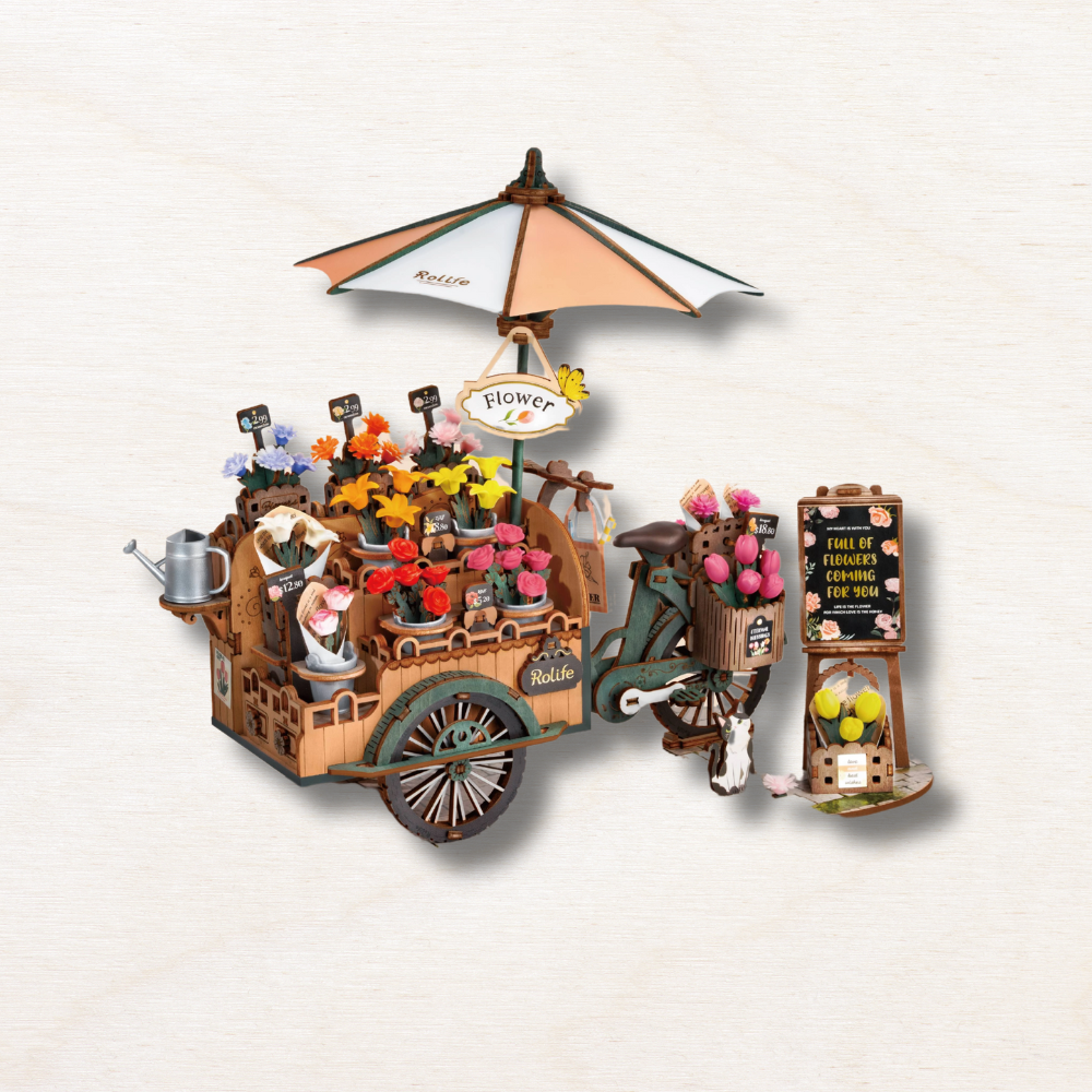Maquette en bois fleuriste