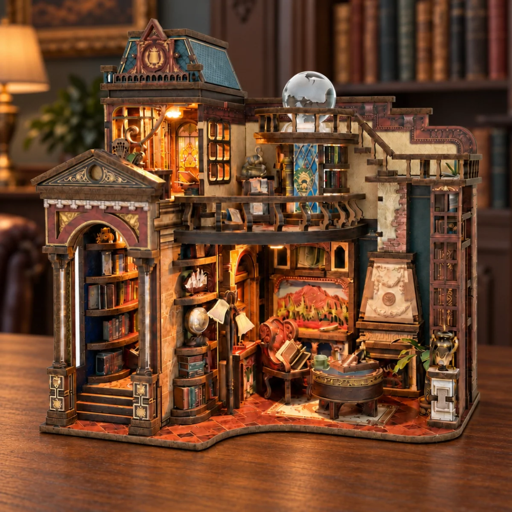 Maison Miniature La Bibliothèque des Passages Secrets