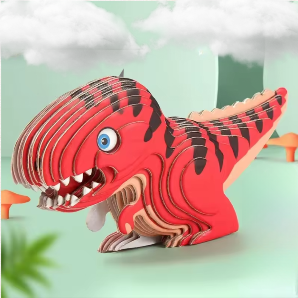 Puzzle en bois dragon : tyrannosaurus rex EcoCraft