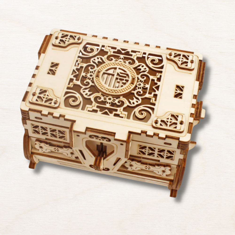 La boite à bijou secrète casse-tête en bois