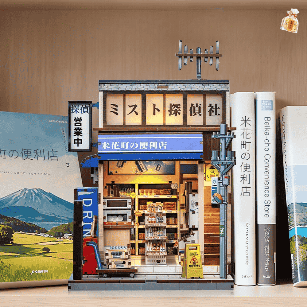 un book nook en forme de convenience store japonais
