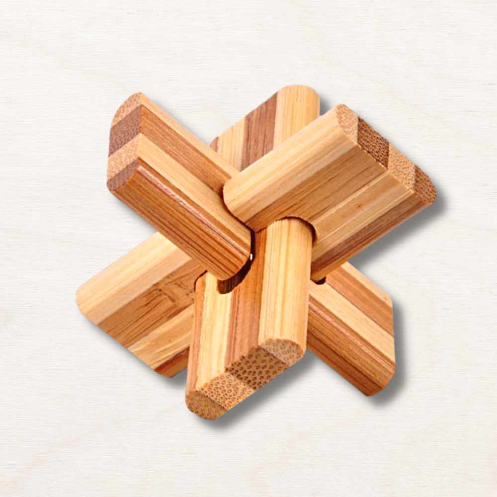 Casse tête en bois - Croix !