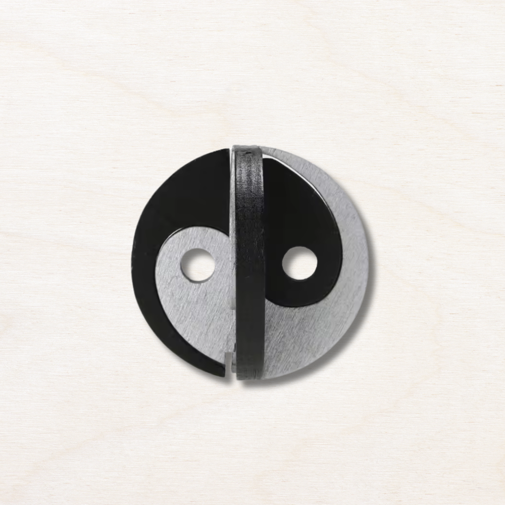 casse tête yin et yang en bois