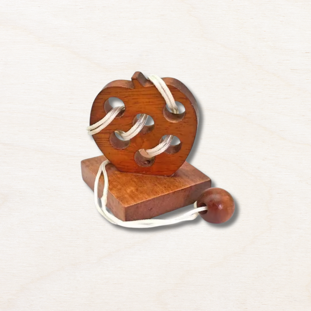 Casse tête corde en bois : Pomme EcoCraft