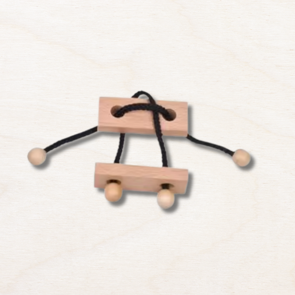 Casse tête en bois corde : rectangle
