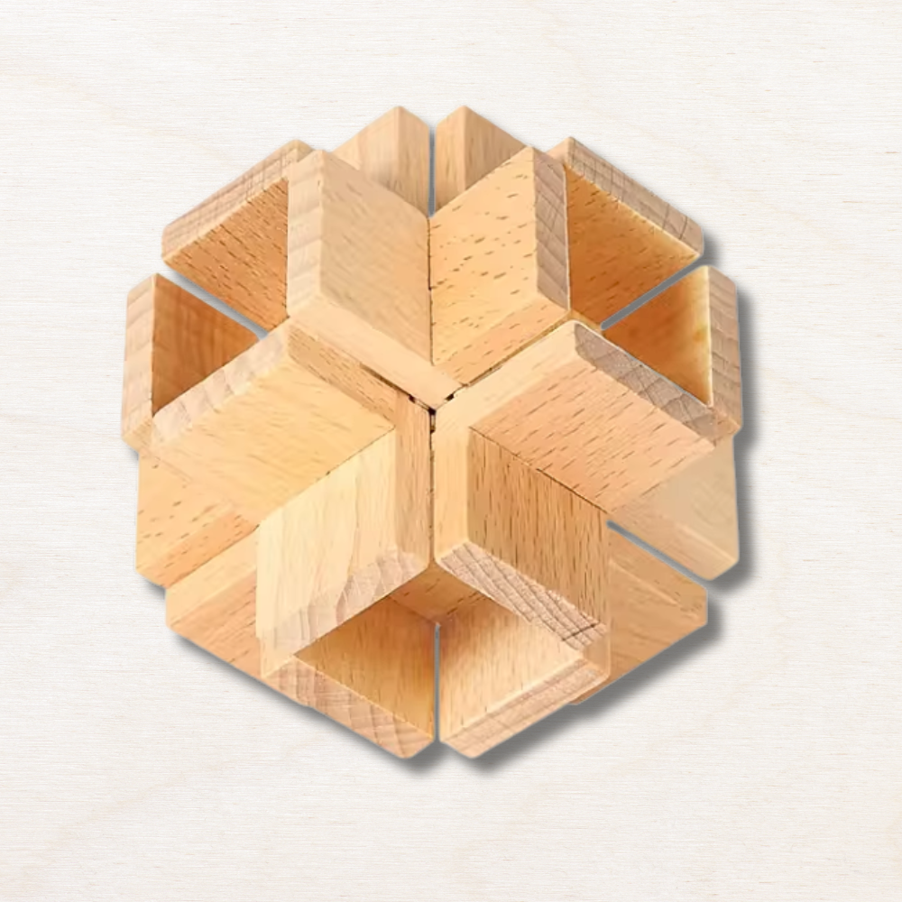 Casse tête en bois : trèfle EcoCraft