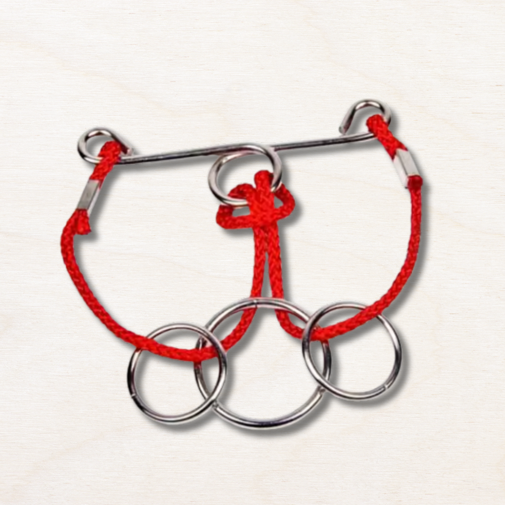 Casse tête en métal corde rouge EcoCraft