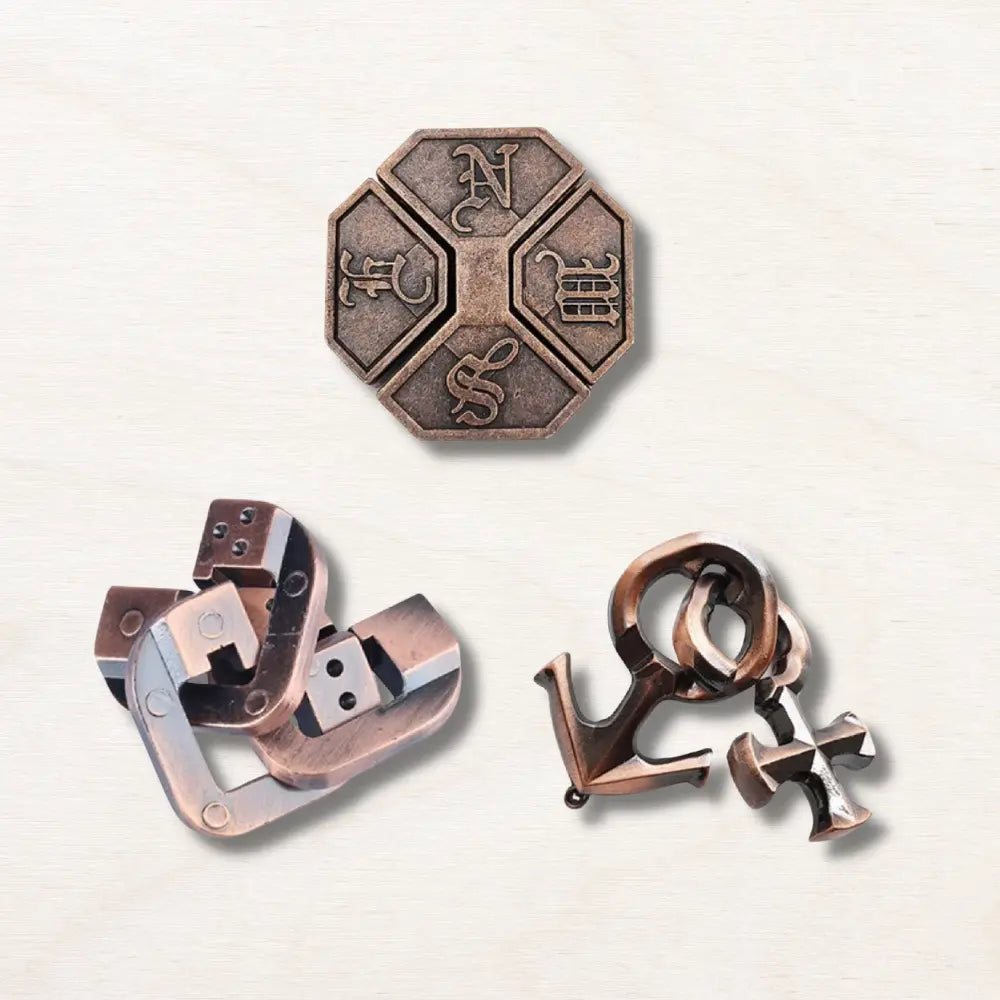 Coffret 3 casse-tête en Metal : Marin EcoCraft