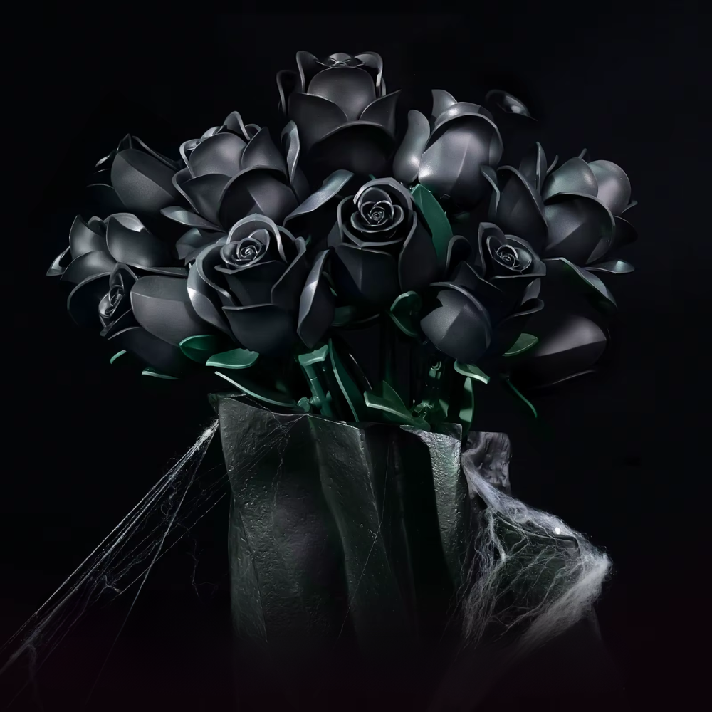 Jeu de construction : 12 roses noires EcoCraft