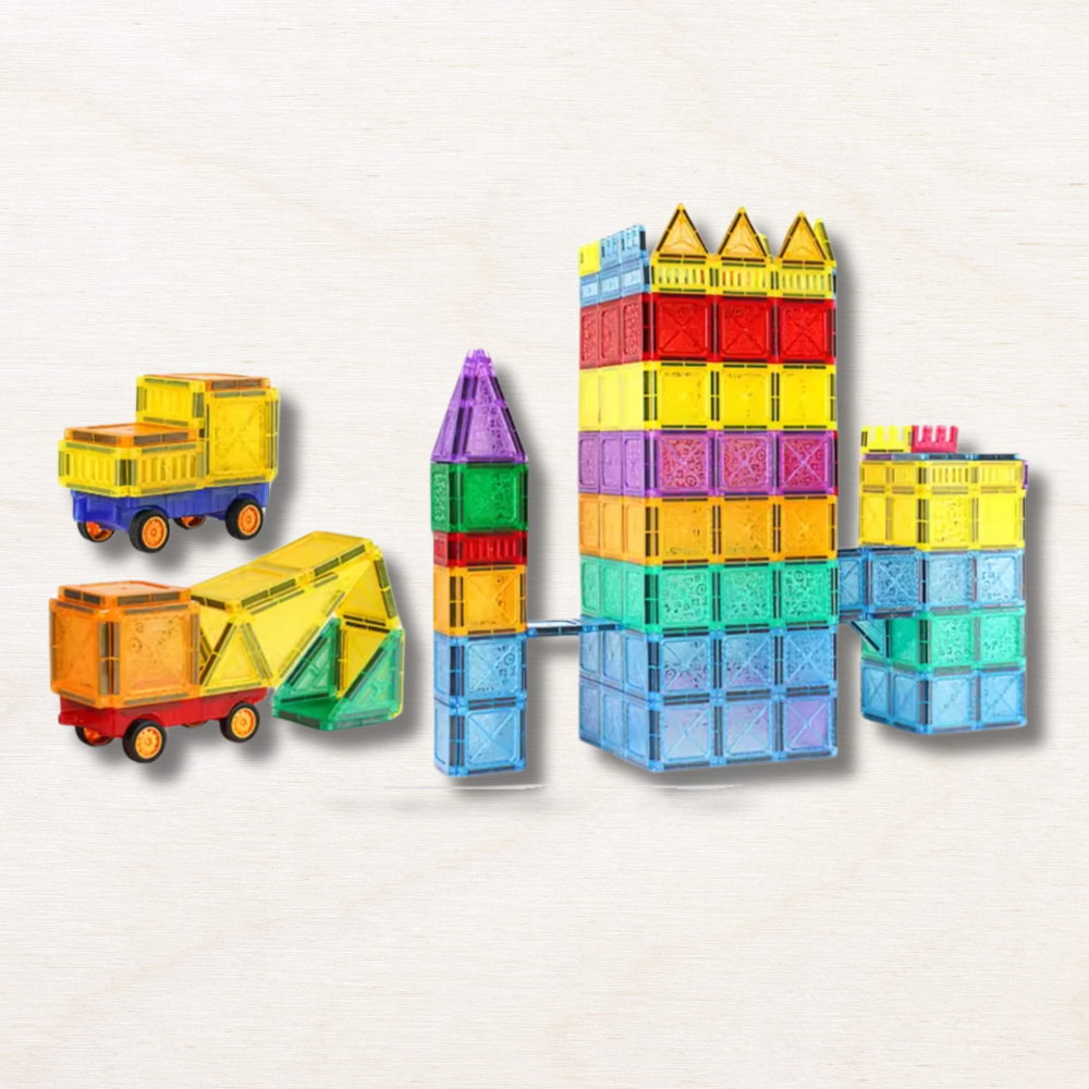 Jeu de construction magnétique : 220 pièces