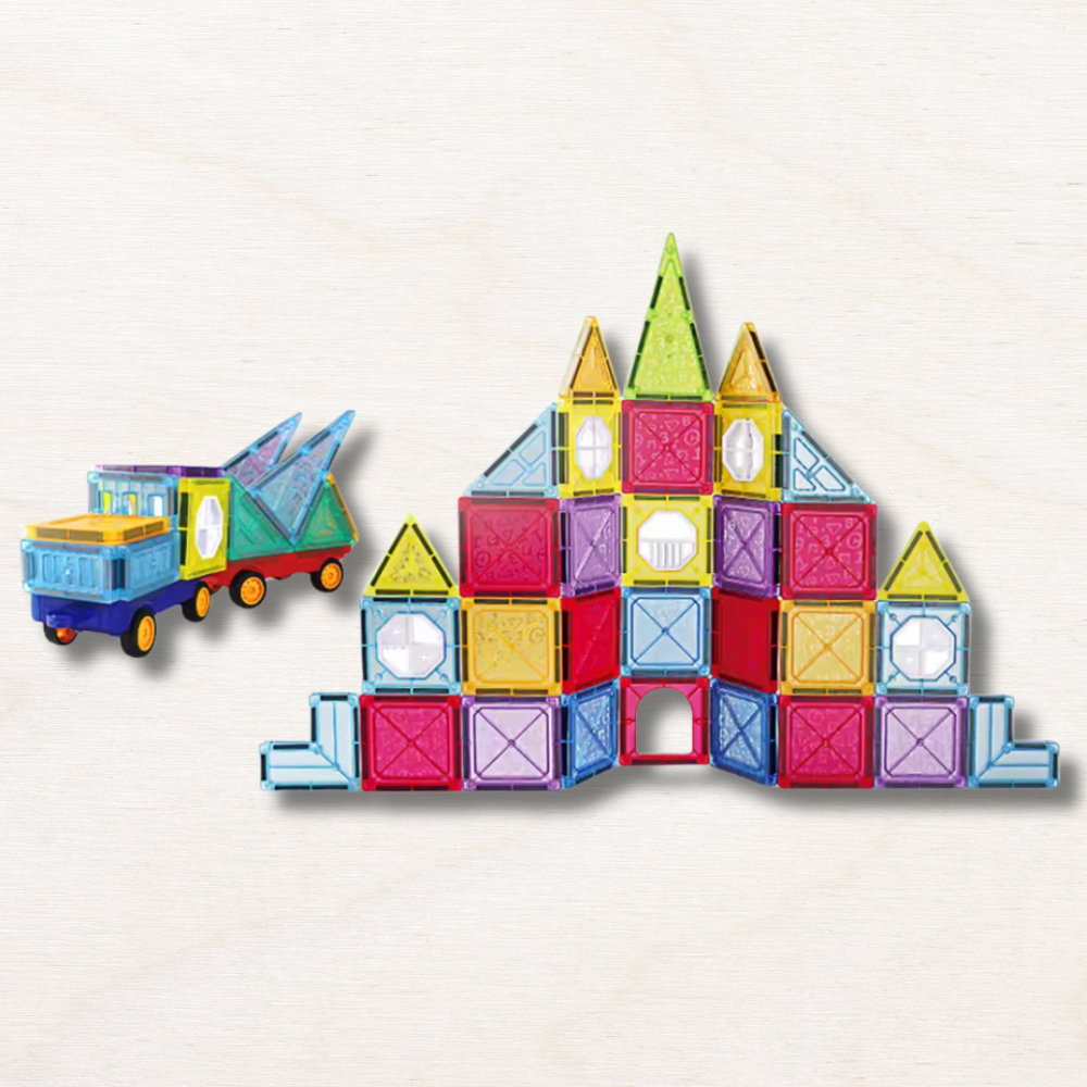 jeu de construction magnétique : 60 pièces