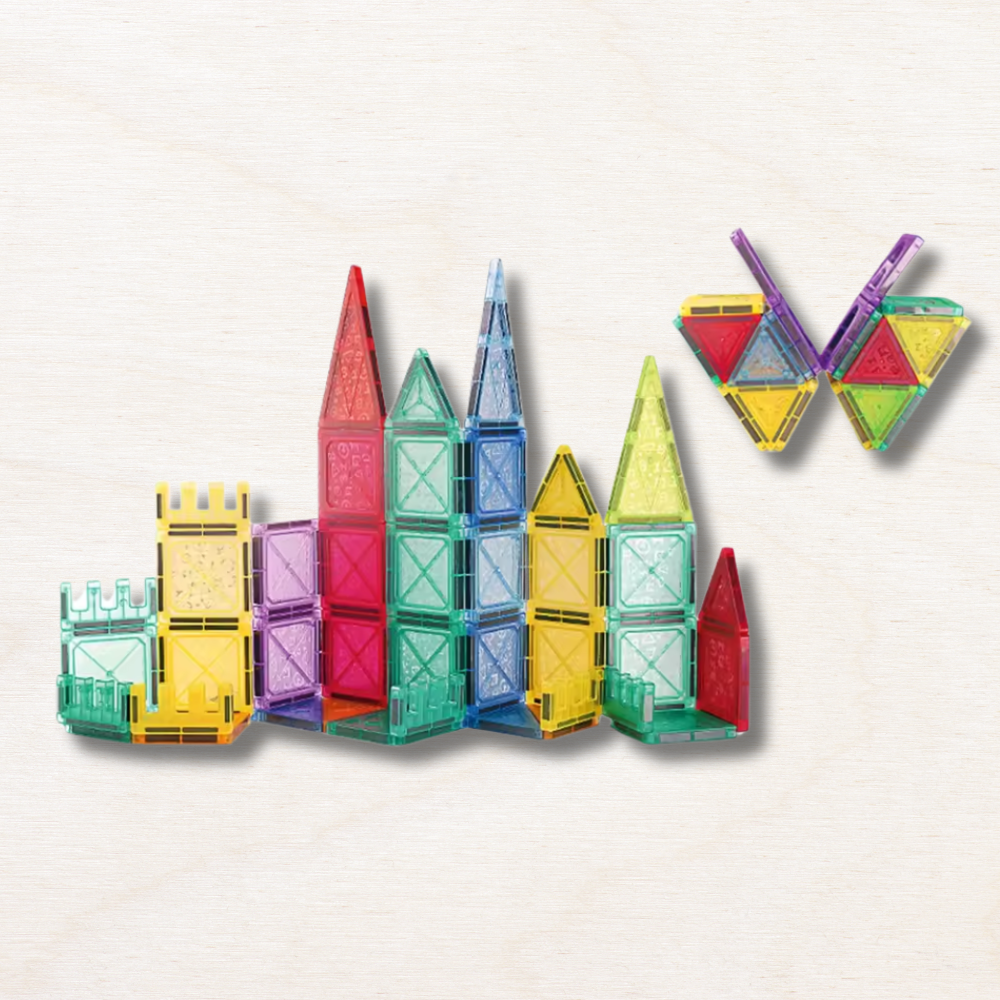 Jeu de construction magnétique : 70 pièces