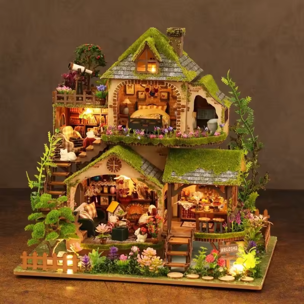 kit miniature maison de poupées forêt