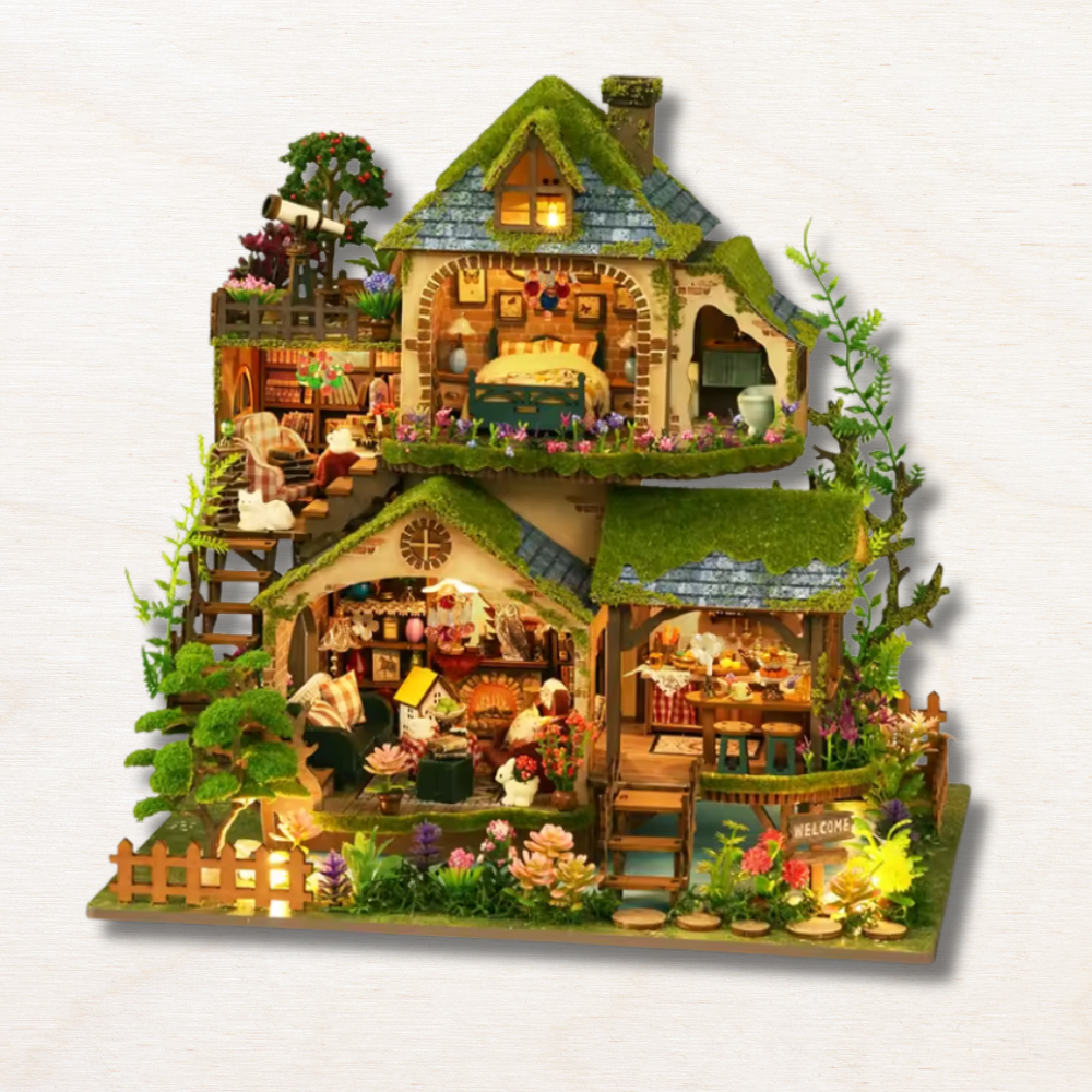 kit miniature maison de poupées forêt