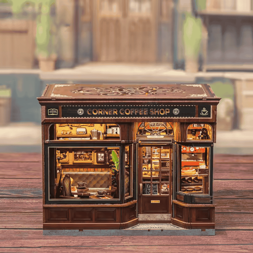 Maison Miniature Corner Café EcoCraft