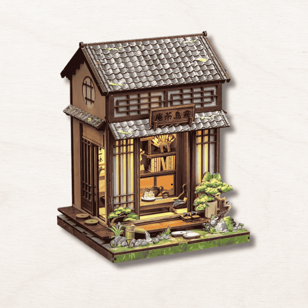 maquette en bois du maison traditionnelle japonaise