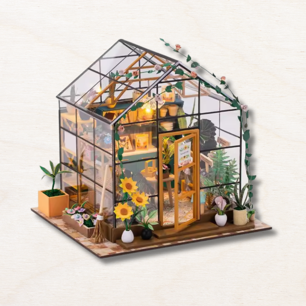 Maison Miniature Serre lumineuse