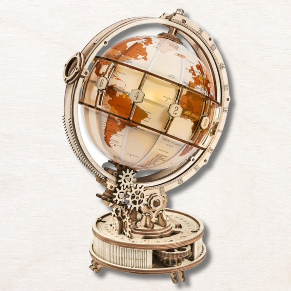 Maquette en bois : Globe Terrestre ! EcoCraft