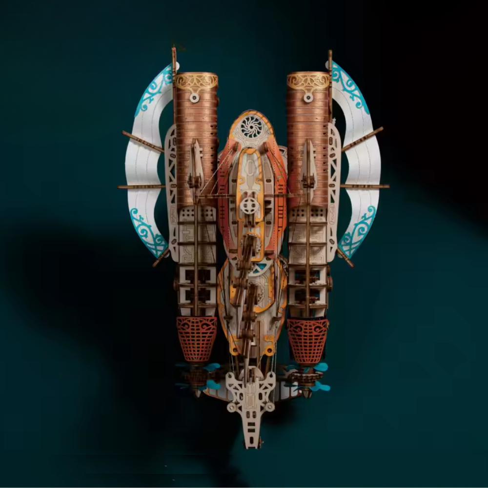 Maquette Navire Spatial en Bois - Embarquez pour l'Aventure