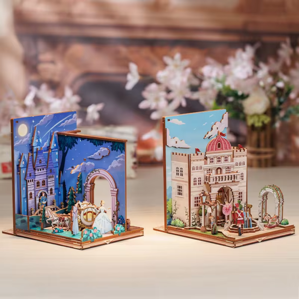 Maquette en bois style cendrillon