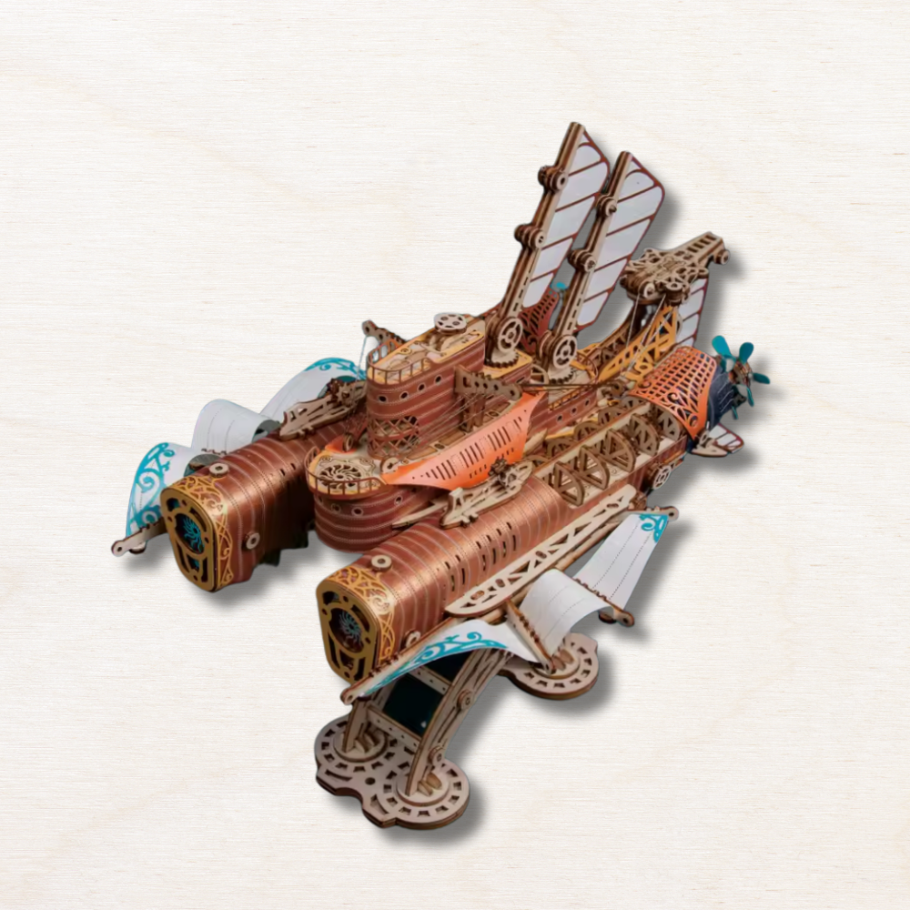 Maquette Navire Spatial en Bois - Embarquez pour l'Aventure