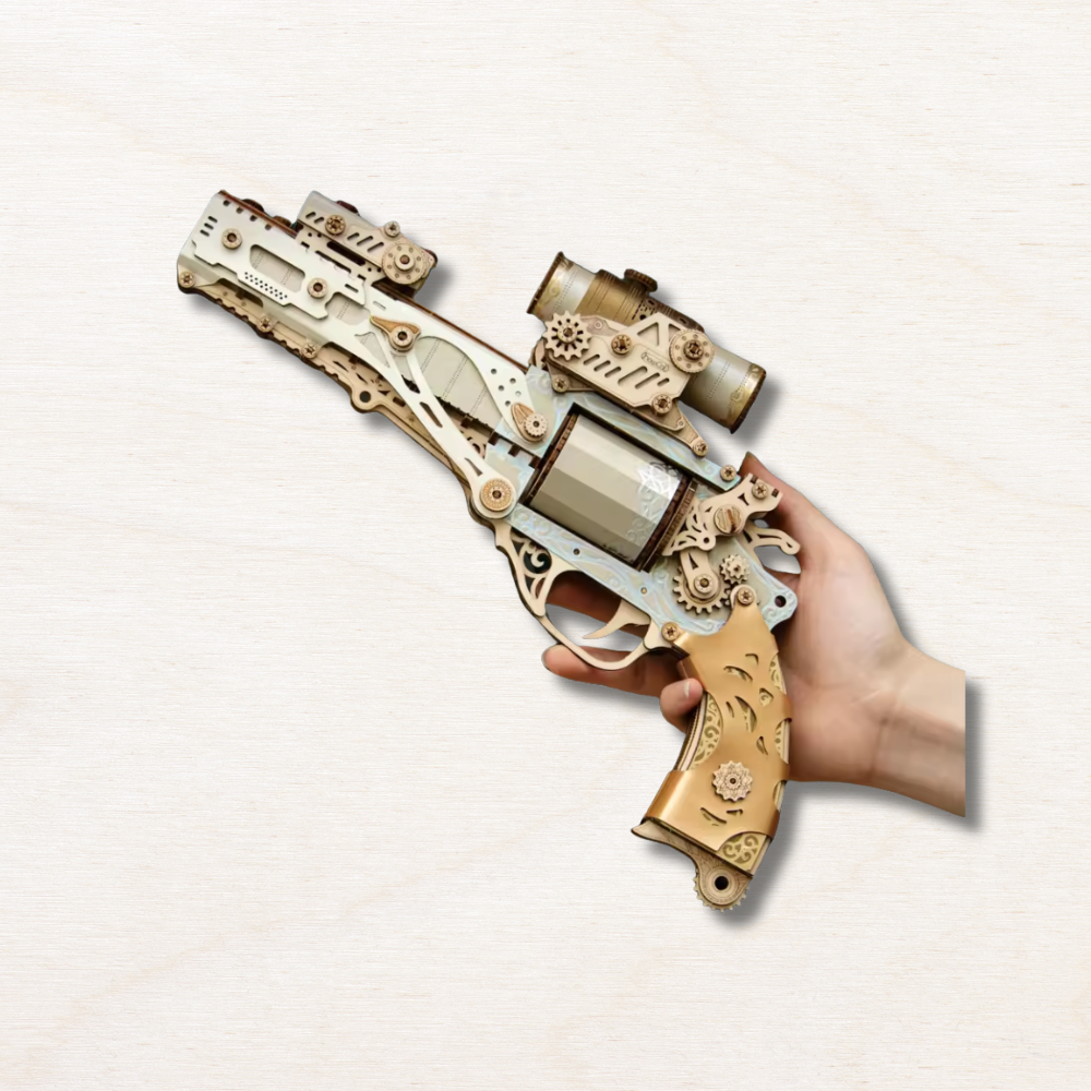 Maquette en bois revolver avec un viseur EcoCraft