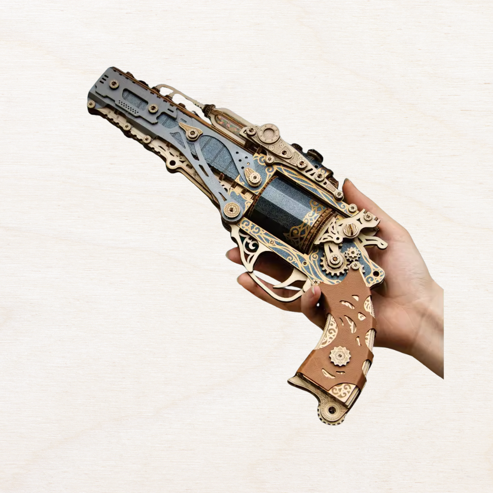 Maquette en bois revolver Noir EcoCraft