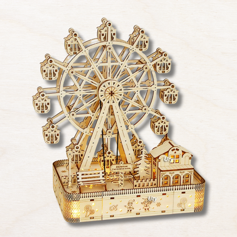 Maquette en bois : Marché de Noël ! EcoCraft