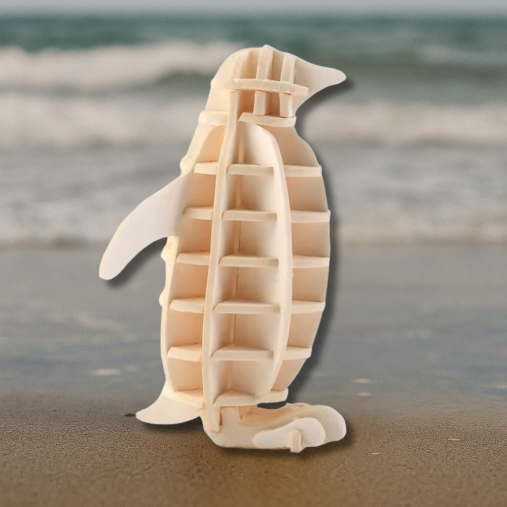 Puzzle animaux en bois : Pingouin