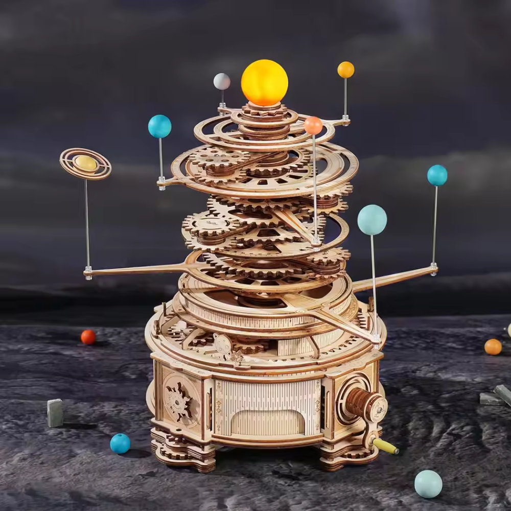 puzzle planétarium-système solaire en bois 3d EcoCraft