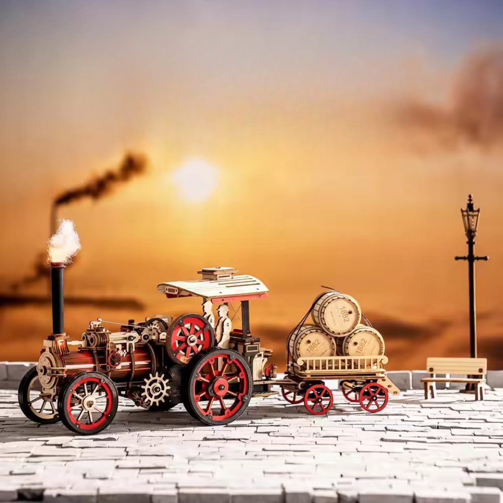 puzzl en bois 3D Locomotive à vapeur mécanique