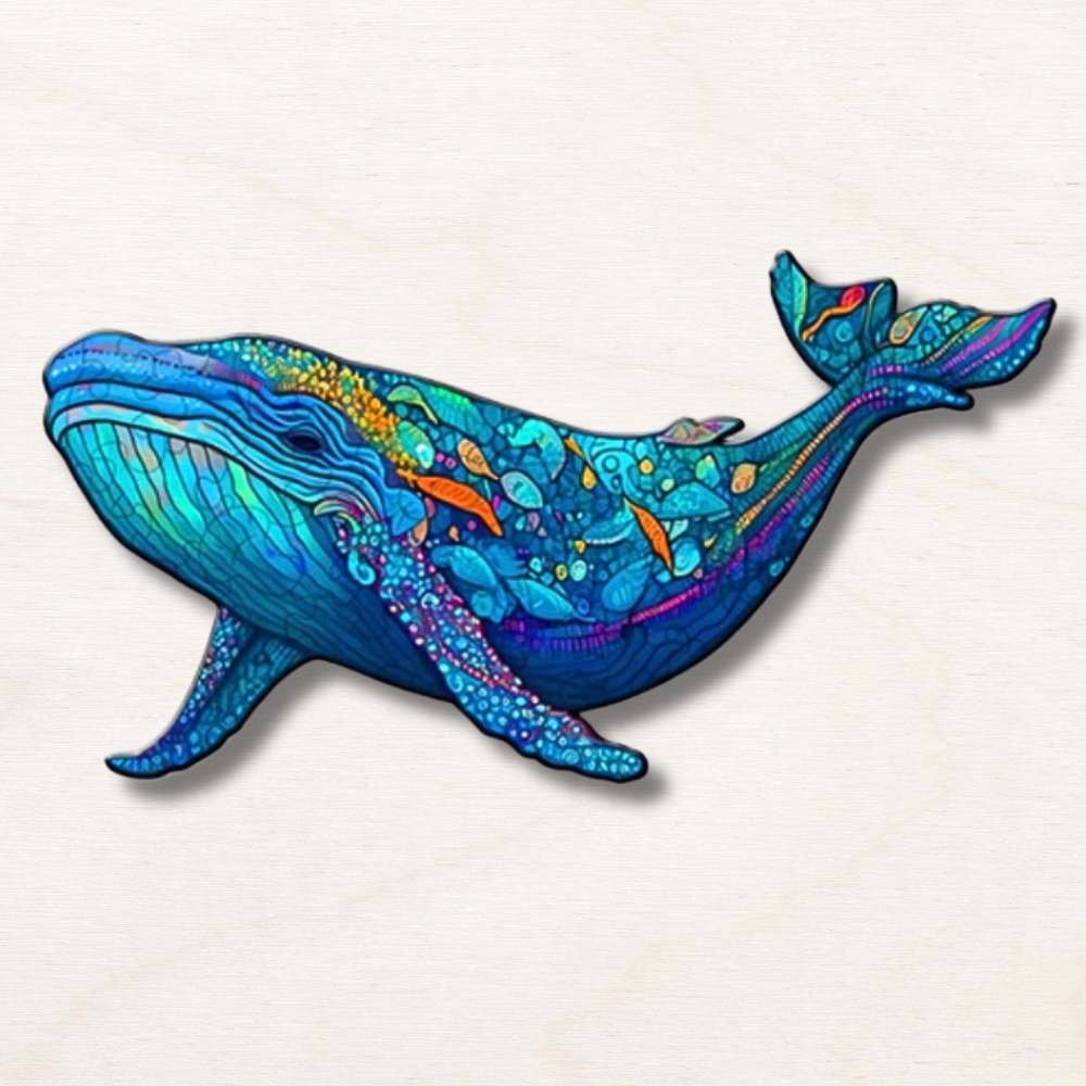 Puzzle animaux en bois : baleine ! EcoCraft
