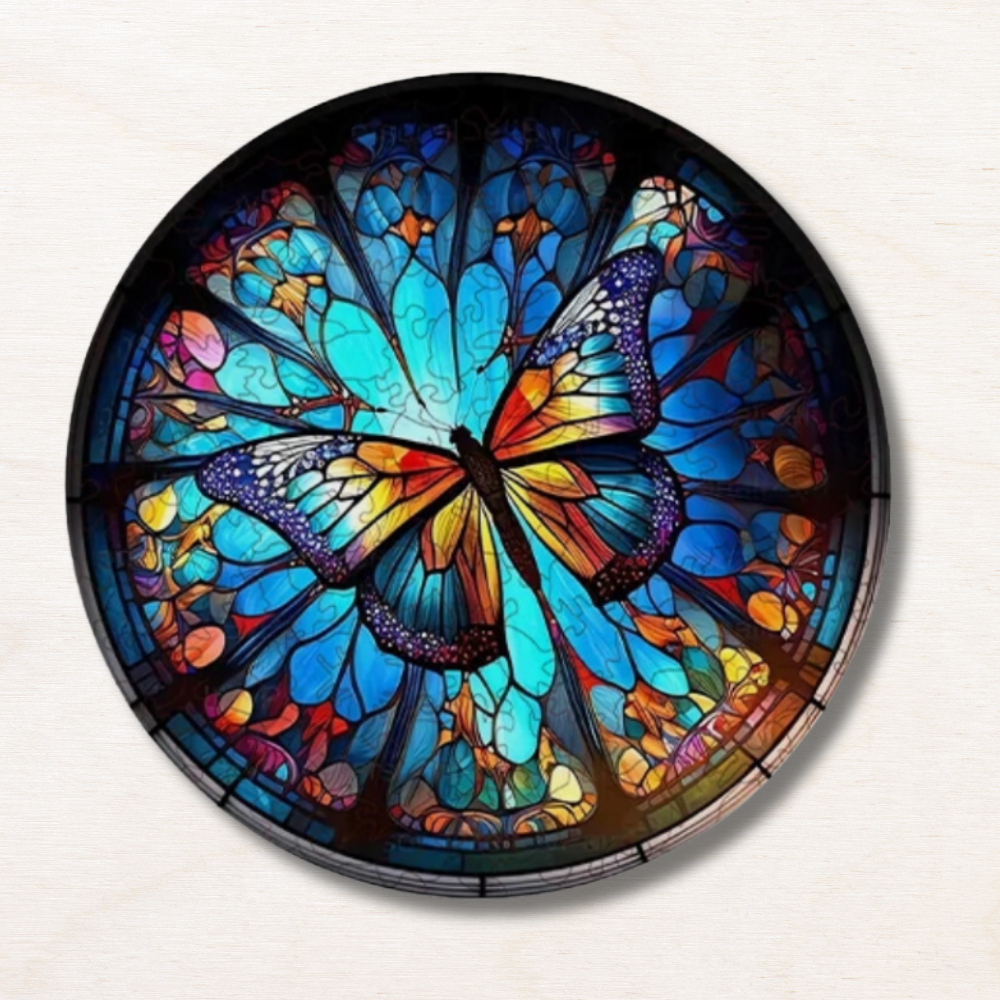 Puzzle animaux en bois : Papillon