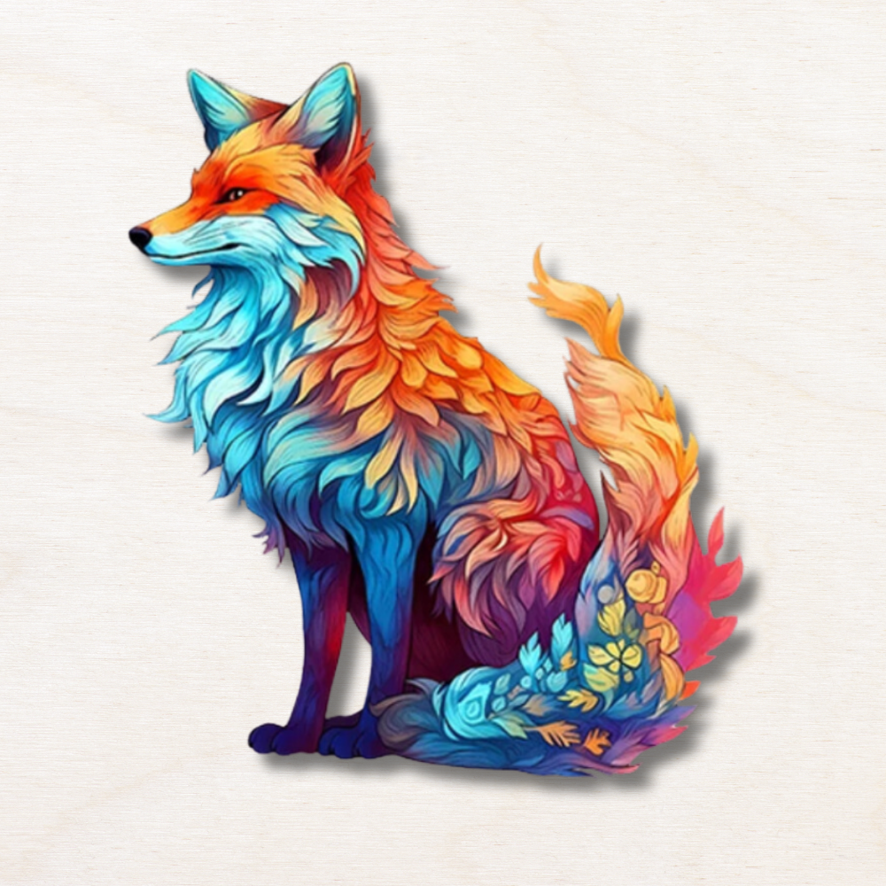 Puzzle en bois : renard de la forêt ! EcoCraft