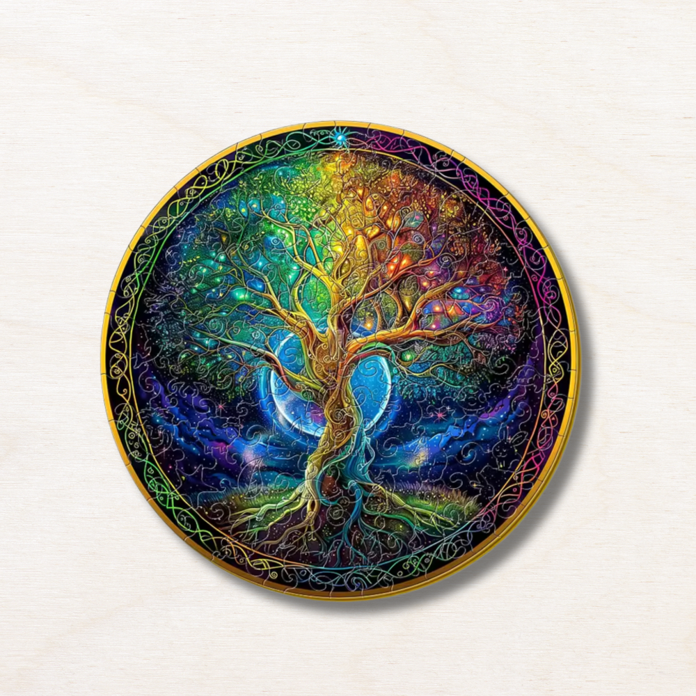 Puzzle en bois : arbre de vie