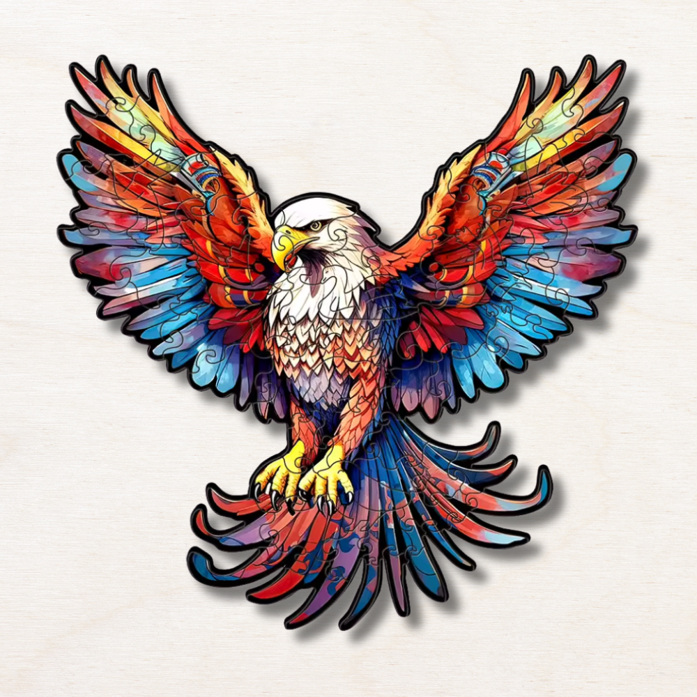 Puzzle en bois : Aigle