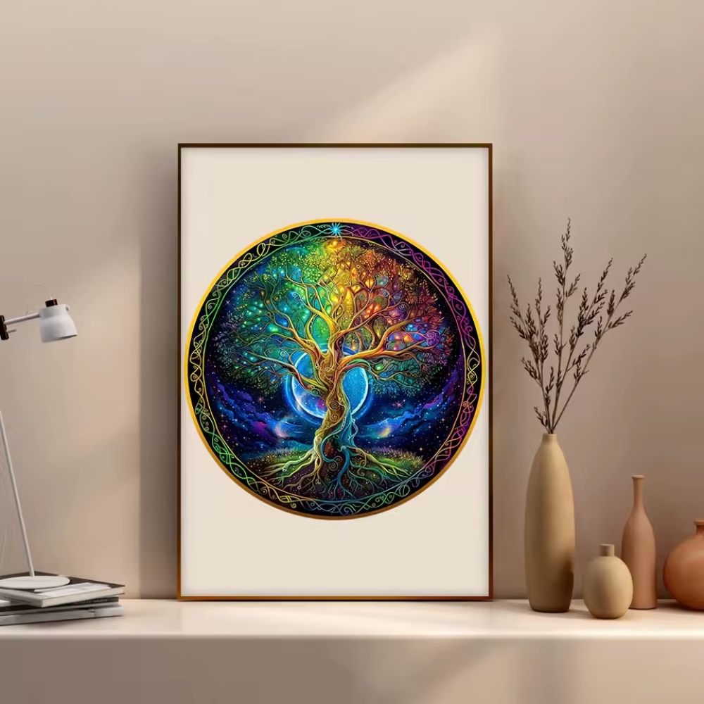 Puzzle en bois : arbre de vie