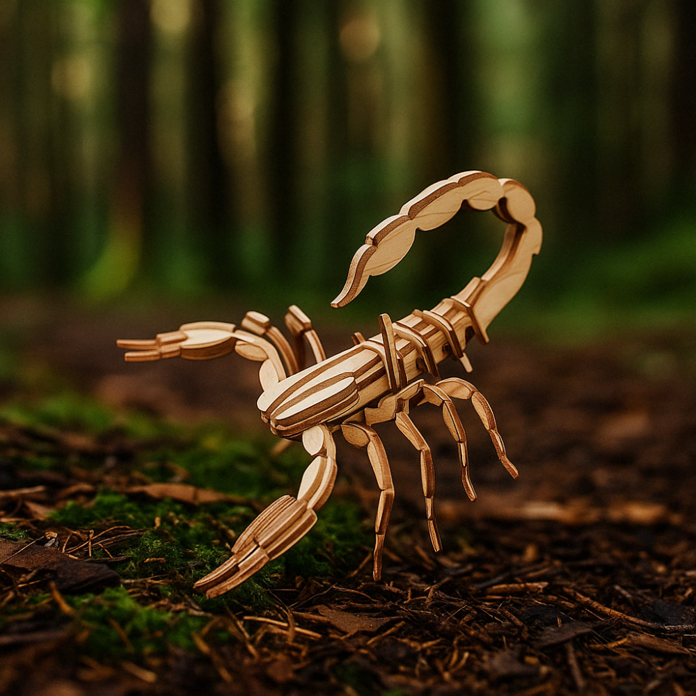 Puzzle animaux en bois : scorpion
