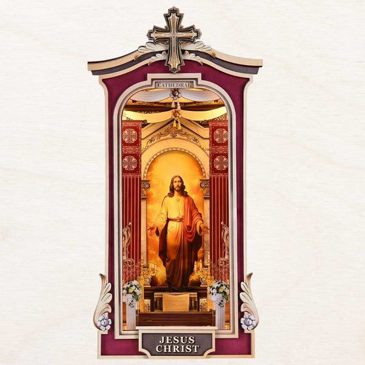 kit DIY book nook religieux 133 pièces cadeau chrétien baptême communion confirmation décoration prière