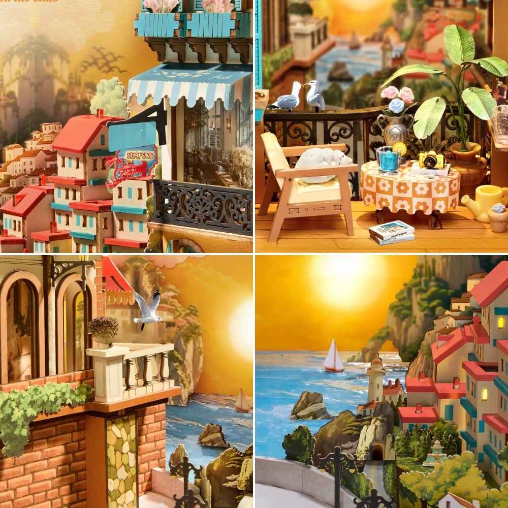 Maquette DIY Book Nook : Sunset Isle