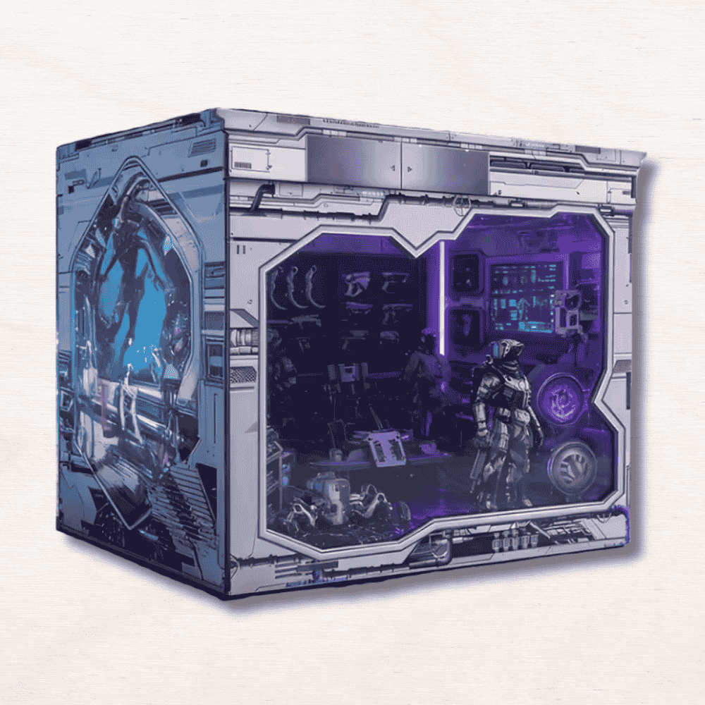 Book nook Station spatiale internationale EcoCraft