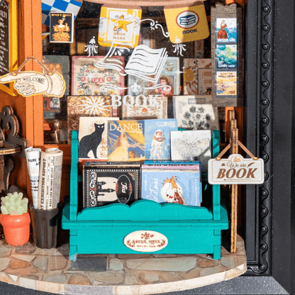 diorama bookstore old times librairie vintage 