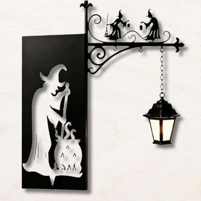 Lanterne de bibliothèque décorative : Sorcière