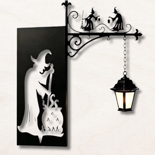 Lanterne de bibliothèque décorative : Sorcière