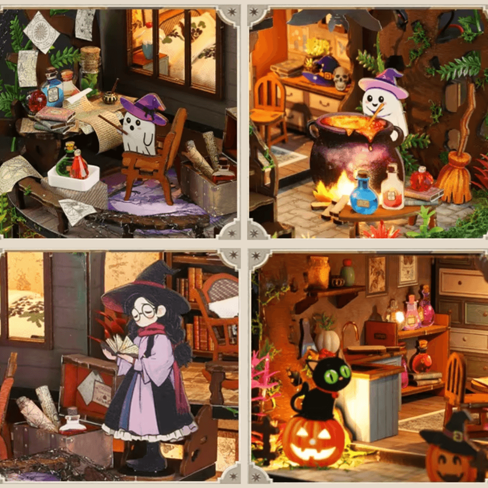 Maison Miniature Halloween : L'Antre de la Sorcière