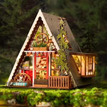 maison miniature en bois kit : frame cabin
