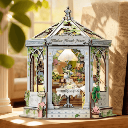 Maison Miniature : serre de Fleurs de Windsor EcoCraft